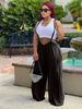 High Waisted Women's Athletic Pants Loose Fit Straight Leg Casual Wide Leg Floor Length For Spring Autumn_ecoleips.com