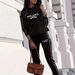 Women's Casual Comfort Hooded Letter Print Two Piece Set Spring Autumn Long Sleeved Fashion_ecoleips.com