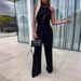 Women's Clothing Summer Women's Clothing Ins New Fashion Half High Collar Sleeveless Slim Jumpsuit_ecoleips.com