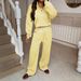 DiYun European American Sports Style Long-Sleeve Sweatshirt And Sweatpants Set For Women 2025 Fall/Winter_ecoleips.com