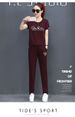 Women's Summer Korean Style Loose Fashion Two Piece Set Short Sleeve Long Pants Casual Running Outfit 2026 New_ecoleips.com