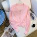 Women's Clothing Summer Style Women's Cardigan Sun Protection Ice Silk Knitted Thin Top Long Sleeve For Formal & Casual_ecoleips.com