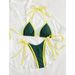 Women's Clothing Women's Sexy Solid Color Two Piece Swimsuit Bikini Set Fashionable Style Modest Coverage Beach & Pool Ready_ecoleips.com