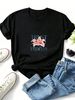 Trust The Process Watercolor Lily Slogan Print Minimalist T-Shirt, Women Oversized Soft Cotton Tee, Motivational Daily Casual Streetwear Top_ecoleips.com