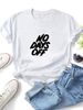 Women's Oversized T-Shirt NO DAYS OFF Letter Graphic Casual Loose Short Sleeve Streetwear Top_ecoleips.com