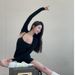 Women's Yoga Outfit With Camisole, Sports Fitness Shorts, Pilates Training Long-sleeve Outerwear, And Two-piece Jumpsuit_ecoleips.com