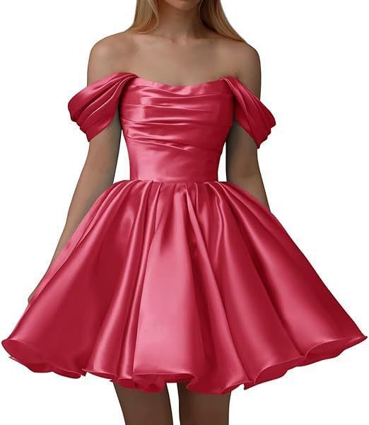 White off the Shoulder Short Evening Dress French Style for Wedding Banquets Registration Birthday Parties Annual Meetings Women's Party Wear_ecoleips.com