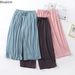 Spring Summer Lounge Wear Home Pant New Modal Cotton Sleepwear Pajama Pants Women Nightwear Plus Size Loose Pijama Cropped Pants_ecoleips.com