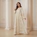 NT11 Women's Elegant round Neck Dress Rhinestone Print Ethnic Jacquard Robe Cross Border Fashion for Ladies_ecoleips.com
