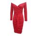 Women's Clothing Solid Color Hot Stamping One Shoulder Slim Fit Hip Waist Tight Dress_ecoleips.com