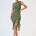 2025 Sleeveless Waist Slimming Backless Dress for Women Fashionable Pure Alluring Design for Foreign Trade Europe And America_ecoleips.com