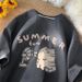 Women's Oversized Cartoon Short Sleeve T-Shirt Loose Fit Versatile Top Niche American Style New Design_ecoleips.com