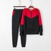 9093 # 2024 European And American Hot-selling . New Fashion Patchwork Casual Sports Hooded Suit_ecoleips.com