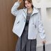 girl Hooded Simple Commuter Padded Thickened Women's Short Jacket 2025 Autumn Winter Sports Style Fashion Outdoor Windproof_ecoleips.com