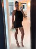Weird Puss Mesh Patchwork Mini Dress Women Lace-Up Halter Sexy Backless Pearl Tassel Midnight Club Party Ruched Elegant Outfits_ecoleips.com