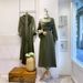 Women's Clothing Fashion Satin Puff Sleeve Pile Collar Dress_ecoleips.com