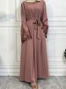 New Muslim Abaya Dress Dubai Long Woman Evening Dress Moroccan Caftan Mom Front Zipper Nida Design Female Dress Turkish Dresses_ecoleips.com