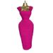 Women's Clothing Square-Neck Crop Top & Bodycon Skirt Set – Summer Elegance (Breathable Polyester, Sweetheart Silhouette, Waist-Defining Pleats)_ecoleips.com