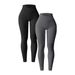 Yoga European And American Sexy Tight Cross-Strap Sports Workout High-Waisted Tummy Control Ribbed Long Pants For_ecoleips.com