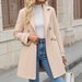 AD831 Autumn Winter Foreign Trade Clothing, Solid Color Fashionable British Style Woolen Coat, Elegant And_ecoleips.com
