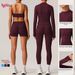 Breathable Quick-Dry Long Sleeve Yoga Set For Women – High-Performance Workout Outfit With Sports Bra & Leggings_ecoleips.com