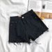 Women's Clothing Ripped Denim Shorts Summer New High Waist Loose Slim Wide Leg Versatile Raw Edge Hot Pants_ecoleips.com