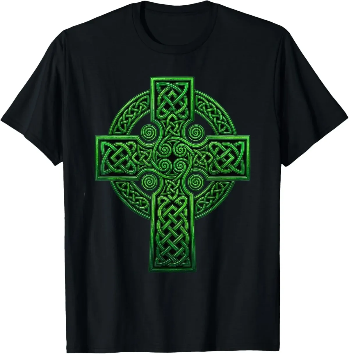Women's T-Shirts Irish Celtic Christian Cross Traditional Knot Celt Men Women T-Shirt_ecoleips.com