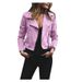 Faux Suede Cropped Blazer – Slim-Fit Women’s Jacket With Asymmetric Zipper & Notched Lapel_ecoleips.com