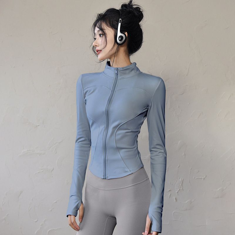 K UV Protection Yoga Top Quick-Dry Sports Jacket Training Long Sleeve Women's Outdoor Running Fitness Wear_ecoleips.com