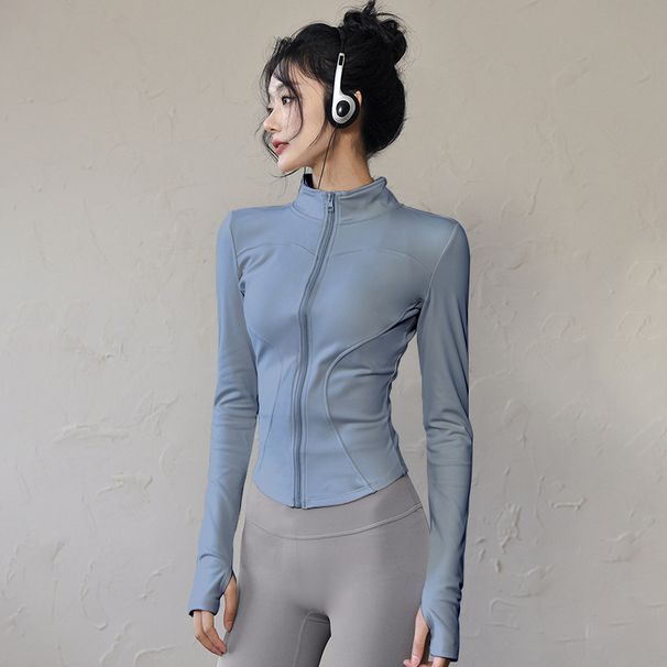 K UV Protection Yoga Top Quick-Dry Sports Jacket Training Long Sleeve Women's Outdoor Running Fitness Wear_ecoleips.com