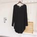 Loose Modal T-Shirt Korean Style Mid-Length Short Sleeve Base Shirt Breathable Casual Fashion Women's Top Summer New Arrival_ecoleips.com