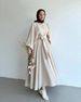 Verve 2025 New Muslim Fashion Lantern Sleeve Top With Flared Skirt Set Fashionable And Elegant_ecoleips.com