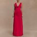 Fashionable Sleeveless Dress for Women Sexy Pleated Ribbon Detail Fitted Waist Long Solid Color Dress Export Style New Summer_ecoleips.com