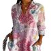 2025 New Women's Summer Trendy Long Sleeve Floral Pattern Print 3D Shirt_ecoleips.com