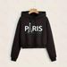Women's Oversized Hooded Sweatshirt With Eiffel Tower Print – Drop Shoulder Drawstring Casual Pullover For Streetwear & Travel Vibes_ecoleips.com