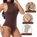 New Cross-border Model With Snap Buttons, High Elasticity, Skin-friendly, Waist-slimming Shapewear, Round-neck Plus-size_ecoleips.com