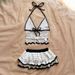 Crochet Lace Beach Cover-Up Set - Elegant Knit Bralette & Midi Skirt With Floral Embroidery_ecoleips.com