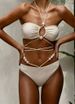 Women's Clothing Split Bikini Swimsuit Female Sexy Lace Up Beach Vacation Bikini_ecoleips.com