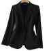 Khaki Autumn And Winter Suit Jackets, Women's Pluse-Sized Suits, Women's Casual Jackets, And Women's Professional Jacket_ecoleips.com
