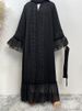 Black Islamic Abayas Muslim Women Clothing Turkey Long Robe Moroccan Caftan Islam Kaftan Ramadan Abaya For Women Dubai 2023_ecoleips.com