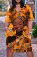 Sexy Maxi African Women Dress Elegant Loose V-Neck Short Sleeve Beach Sundress Party Evening Dresses Ladies_ecoleips.com