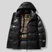 Women's Clothing Thickened Hooded Winter Jacket Men's Black Gold Short Down Jacket Winter Hooded Coat Windproof Warm Puffer Jacket For Men & Women_ecoleips.com