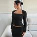 2026 New Slim-fit Fashion Temperament Knitted Sweater Long-sleeved Top_ecoleips.com