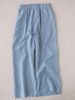 Suitable For All Seasons French Pure Seven-Eight Length Straight Artistic Loose Elastic Waist Wide-Leg Linen Pants For Women_ecoleips.com