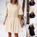 DiYun European And American Women's Clothing 2024 Spring/Summer Elegant Short-Sleeve Patchwork Dress_ecoleips.com