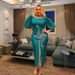Women's Clothing Heavy Industry Hot Diamond Sexy Round Neck Mesh Sleeve Dress Slim Hip Skirt_ecoleips.com