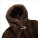 Luxury Faux Fur Coat With Hood, Long Winter Coat For Women, Elegant Outerwear, Deep Brown, Plus Size Available_ecoleips.com