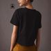 Women's Clothing Black Women's Casual T-Shirt Pure Cotton Round Neck Short Sleeve Letter Print Fashionable Simple Top Style_ecoleips.com