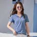 Summer Hooded Zipper Solid Color Korean Style Women's Half Sleeve All-Match Slim-Fit Short-Sleeved T-Shirt Top Preppy St_ecoleips.com
