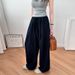 K Wide Leg Pants For Women, Slim Fit, High Waisted, Loose Hanging, Lazy Style Pants_ecoleips.com